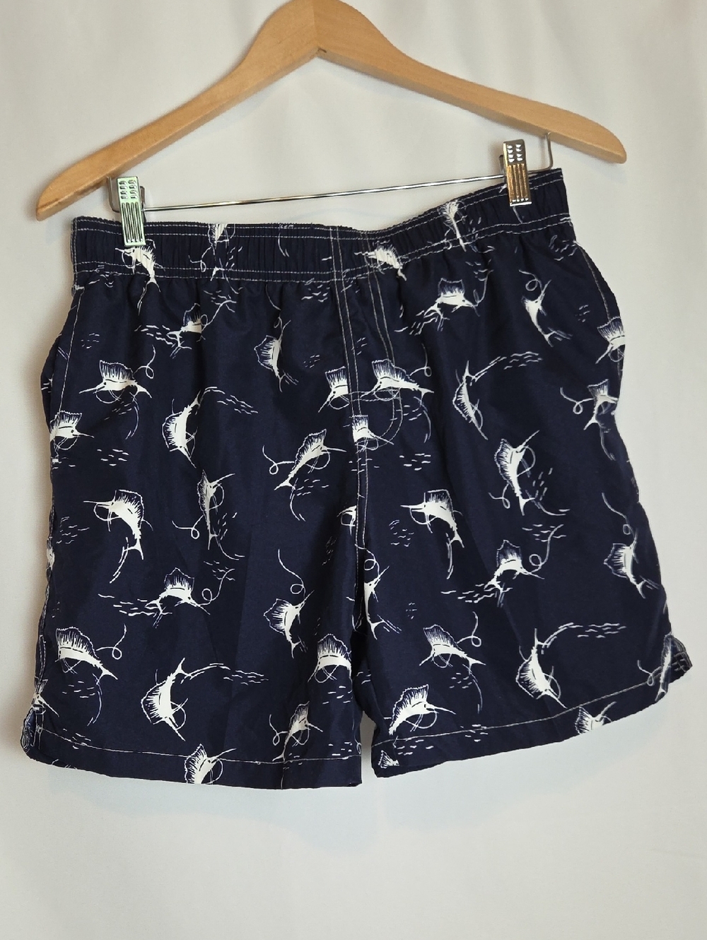 RS Surf Navy Marlin Sailfish Men's Bathing Suit Board Shorts